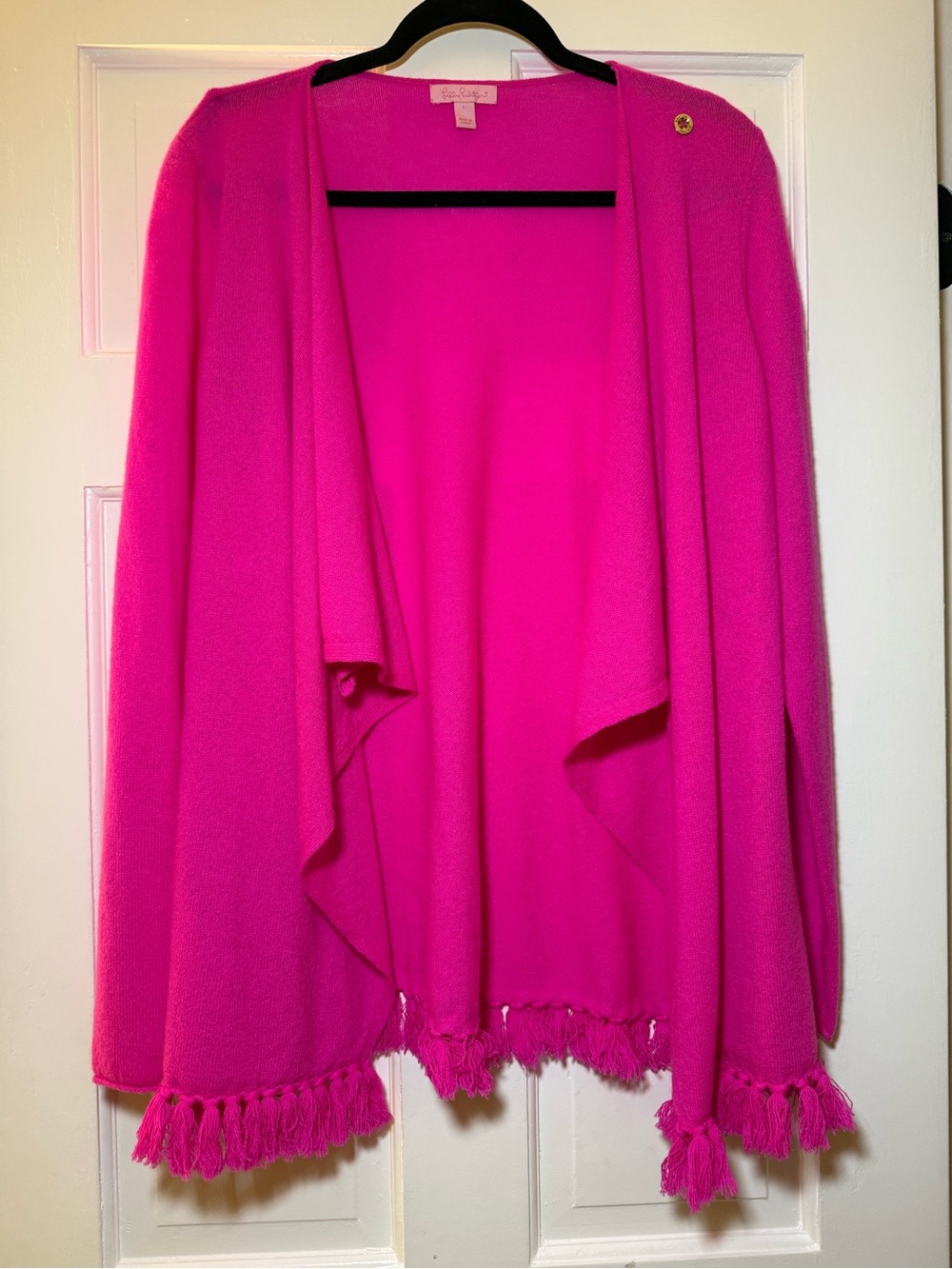 EUC Lilly Pulitzer Alina Cashmere Cardigan Sweater size Large